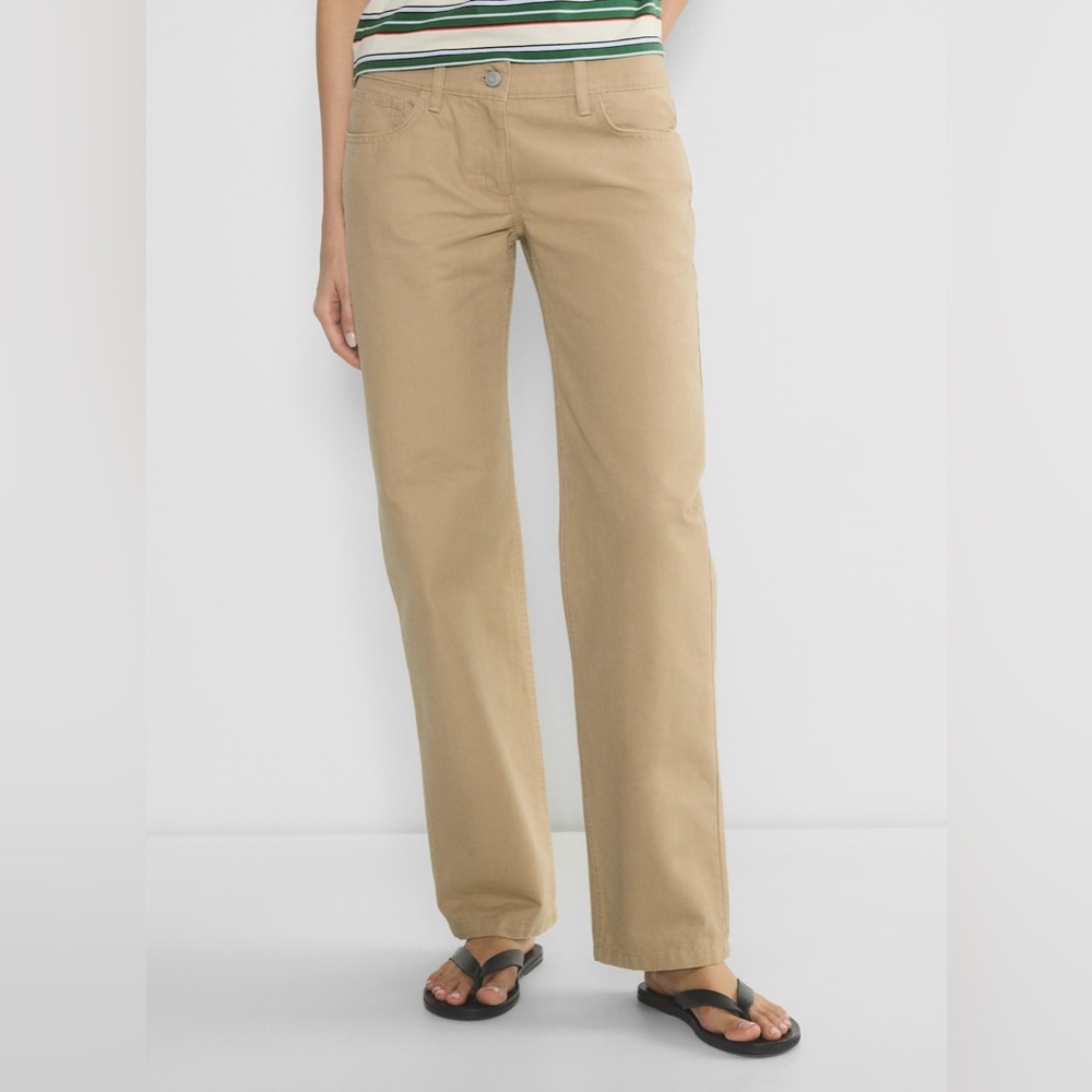 Aritzia Sunday Best Agatha Tan Khaki Pants